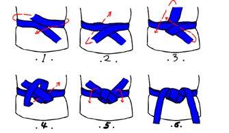 跆拳道帶子的系法（跆拳道帶子的系法圖解）